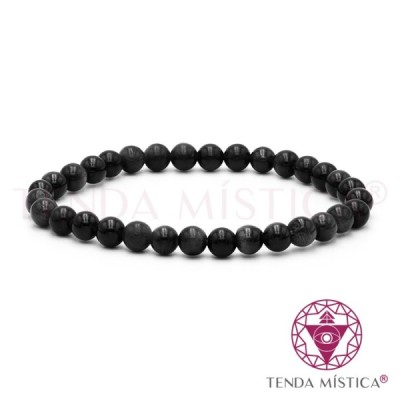 PULSEIRA OBSIDIANA NEGRA 6MM