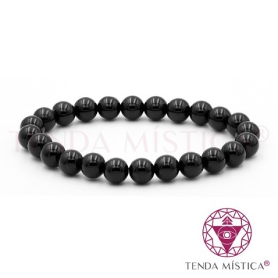 PULSEIRA OBSIDIANA NEGRA 8MM