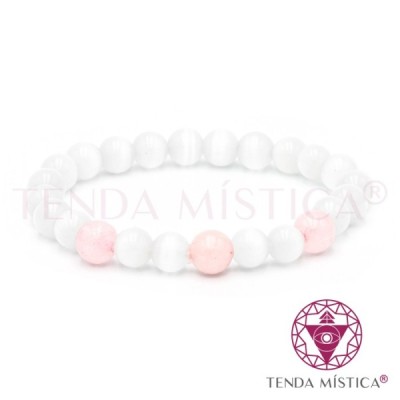 PULSEIRA SELENITE E OUTROS (QUARTZO ROSA)