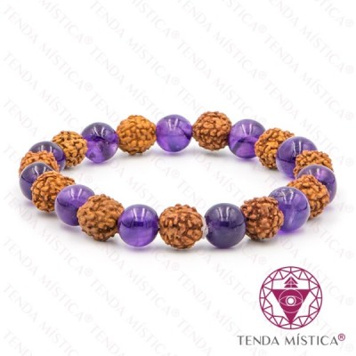PULSEIRA RUDRAKSHA AMETISTA 8MM