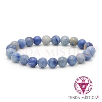 PULSEIRA QUARTZO AZUL 8MM