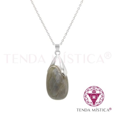 PEDRAS PENDENTES C/BANHO DE PRATA