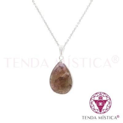 PEDRAS PENDENTES C/BANHO DE PRATA