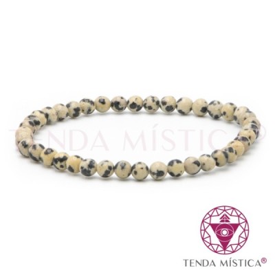 PULSEIRA JASPE DALMATA 4MM