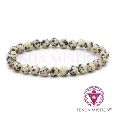 PULSEIRA JASPE DALMATA 6MM