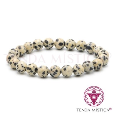 PULSEIRA JASPE DALMATA 8MM