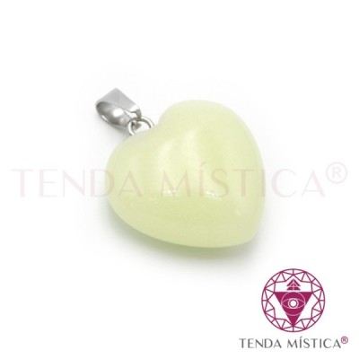 PENDENTE CORAÇÃO LUMINOSA VERDE