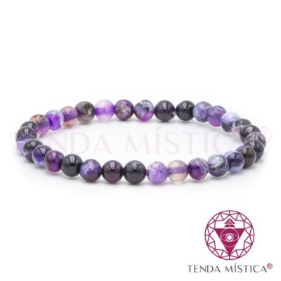 PULSEIRA AGATA ROXA 6MM