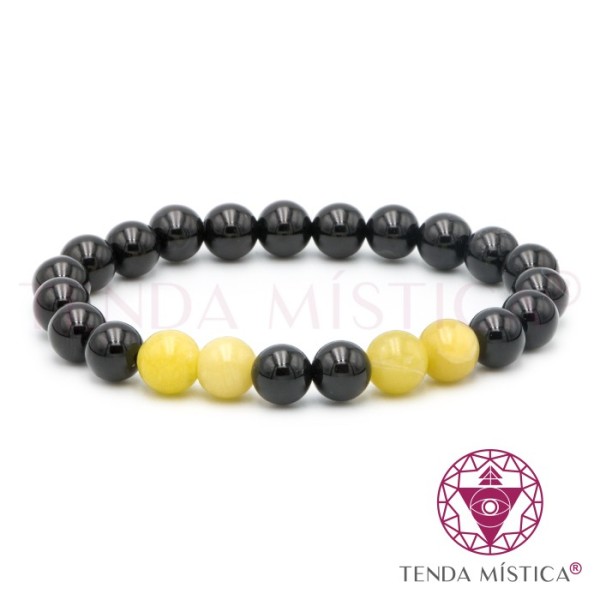 Pulseira Poder da Turmalina e Citrino
