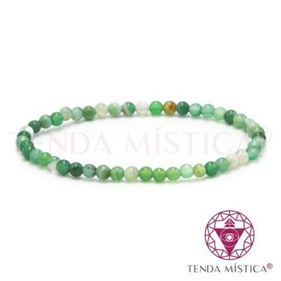 PULSEIRA AGATA VERDE 4MM