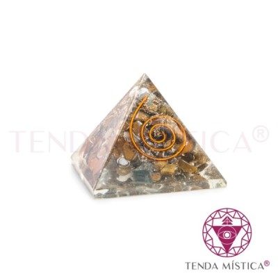 PEDRAS PIRAMIDE ORGONITE 4X4