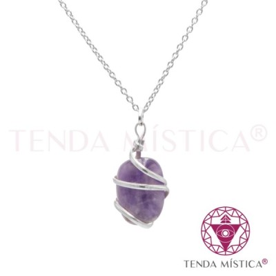 PEDRAS PENDENTES C/BANHO DE PRATA