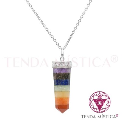 PEDRAS PENDENTES C/BANHO DE PRATA