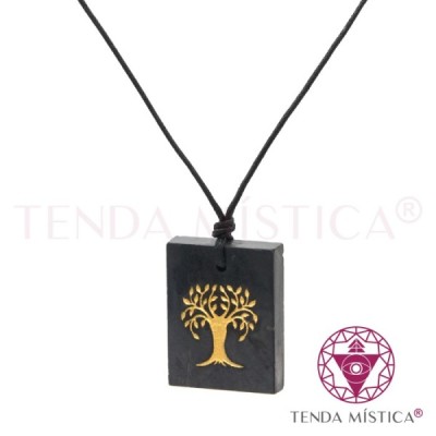 PEDRAS COLARES SHUNGIT TRIÂNGULO