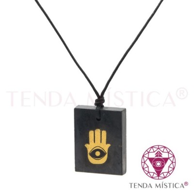 PEDRAS COLARES SHUNGIT TRIÂNGULO