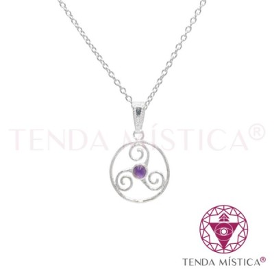 PEDRAS COLAR TRISKLE AMETISTA