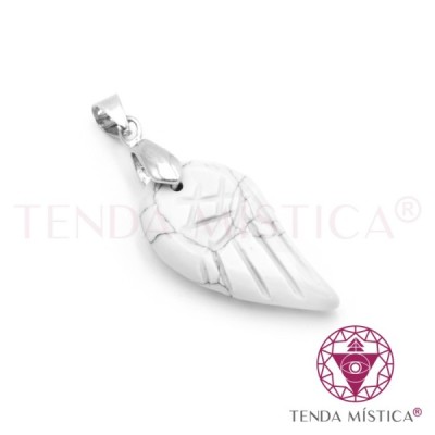 PENDENTE ASA HOWLITA BRANCA