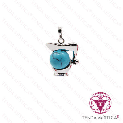 PENDENTE PEDRA SIGNO AQUÁRIO