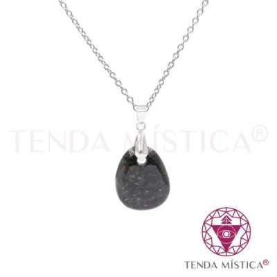 PEDRAS PENDENTES C/BANHO DE PRATA