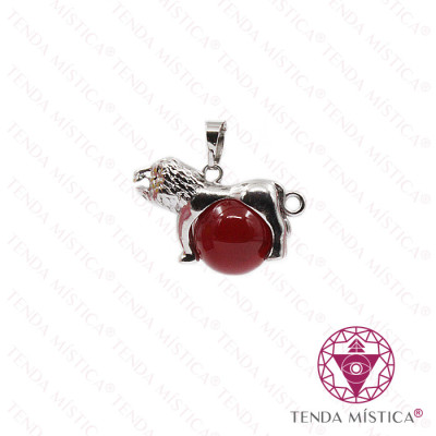 PENDENTE PEDRA SIGNO LEÃO