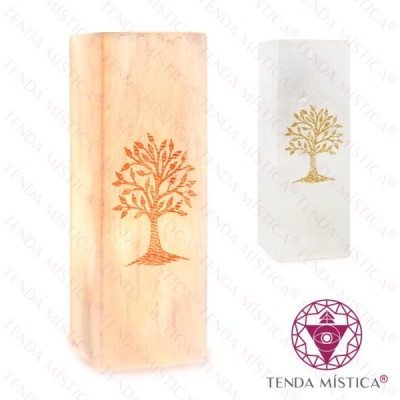SELENITE CANDEEIRO GRAVADO