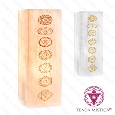 SELENITE CANDEEIRO GRAVADO