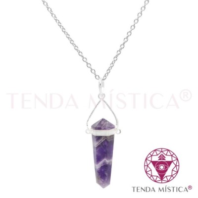 PEDRAS COLAR PENDULO AMETISTA