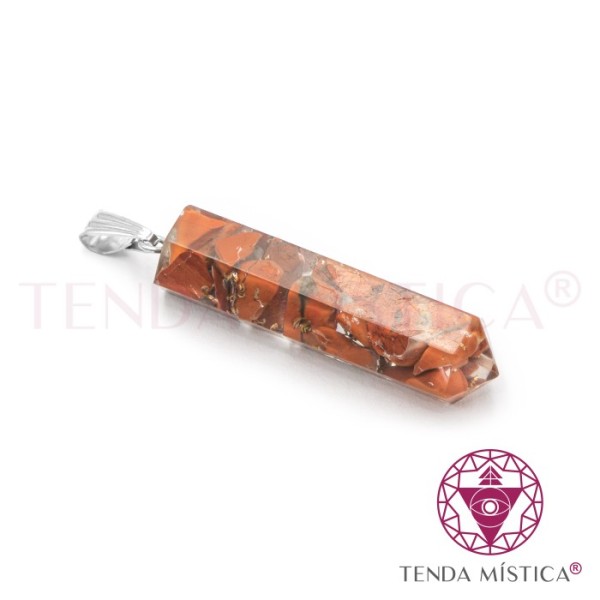 Orgonite Pendente Ponta Jaspe