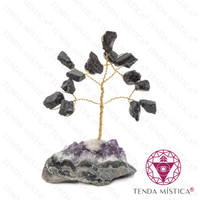ARVORE PEDRA BRUTO (5 GALHOS) TURMALINA NEGRA