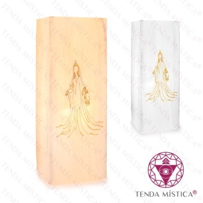 SELENITE CANDEEIRO GRAVADO