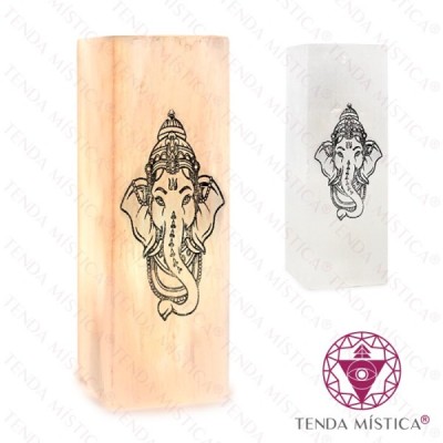 SELENITE CANDEEIRO GRAVADO