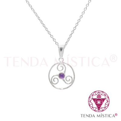 PEDRAS COLAR TRISKLE AMETISTA
