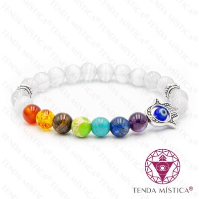 PULSEIRA CHAKRAS HAMSA SELENITE 8MM