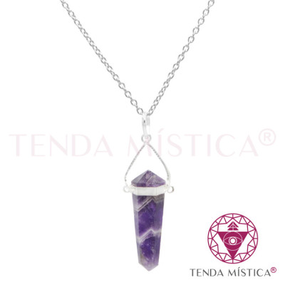 PEDRAS COLAR PENDULO AMETISTA
