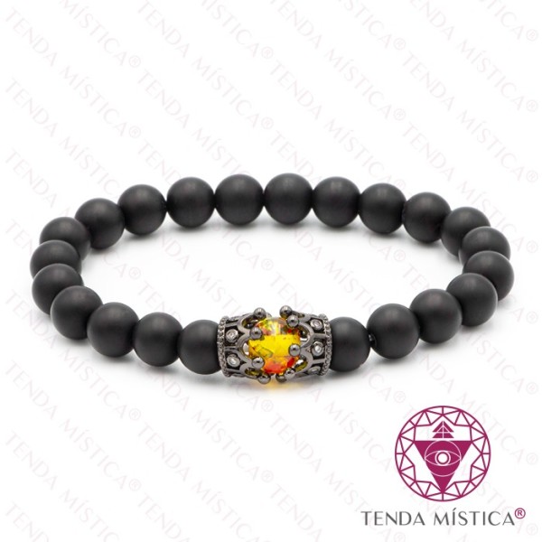 Pulseira Oferta Real Vulcânica Polida - 8mm
