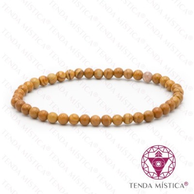 PULSEIRA JASPE AMARELO 4MM