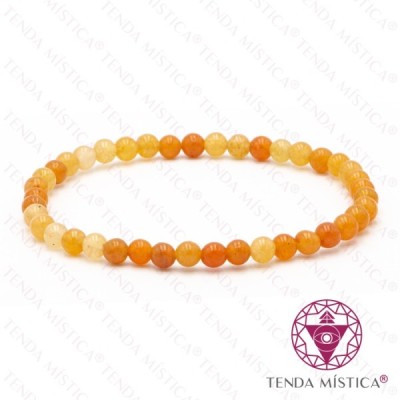 PULSEIRA AVENTURINA LARANJA 4MM