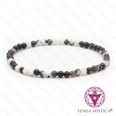PULSEIRA JASPE ZEBRA 4MM