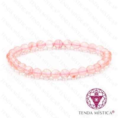 PULSEIRA QUARTZO CEREJA 6MM