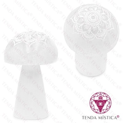 SELENITE COGUMELOS GRAVADOS