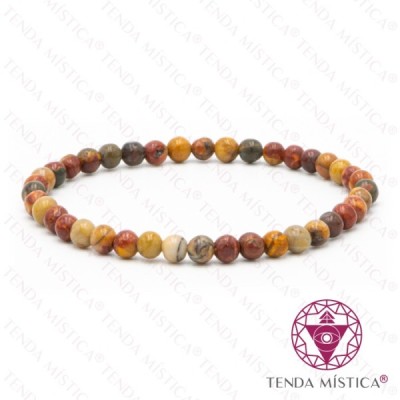 PULSEIRA JASPE PICASSO 4MM