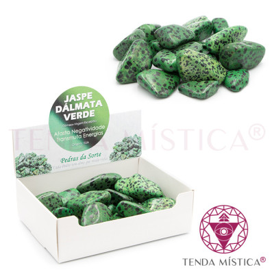 PEDRAS JASPE DALMATA VERDE 250GR