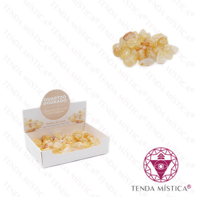 PEDRAS QUARTZO DOURADO 250GR