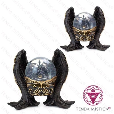 BAPHOMET ANTIQUITY SNOW GLOBE 22.5CM