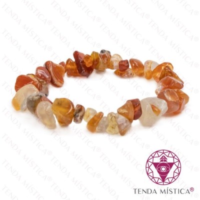 PULSEIRA CHIPS ÁGATA FOGO