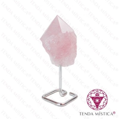 QUARTZO ROSA BASE NMETAL 6X6