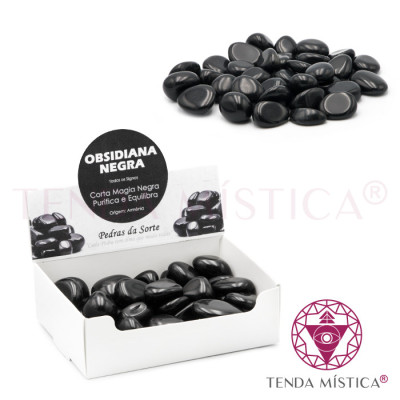 PEDRAS OBSIDIANA NEGRA 250GR