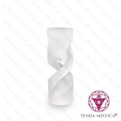 SELENITE ESPIRAL CASTIÇAL