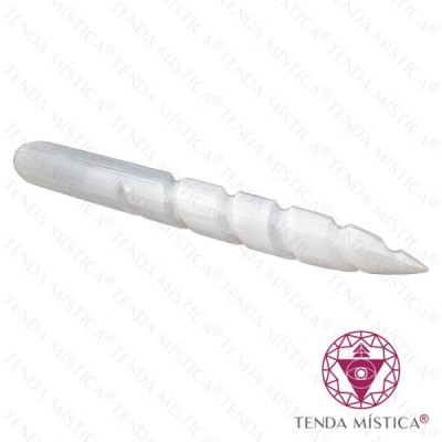 SELENITE BASTAO C/ESPIRAL 25CM