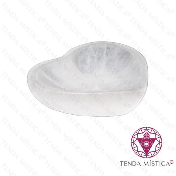 Selenite Taça Coração 10cm